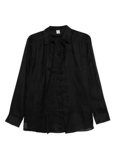 Totême Toteme Pre Button Down Shirt In Black