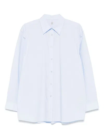 Totême Toteme Pre Cotton Shirt In Brown