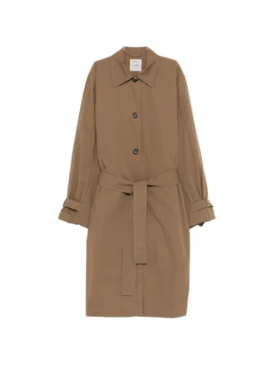 Totême Toteme Pre Cotton Trench Coat In Nude