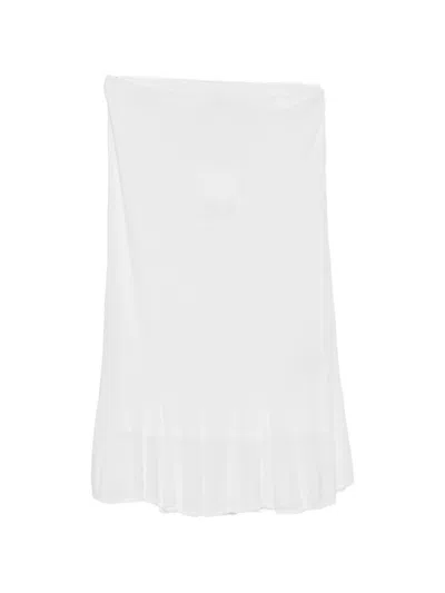 Totême Toteme Pre Fluted Midi Skirt In White