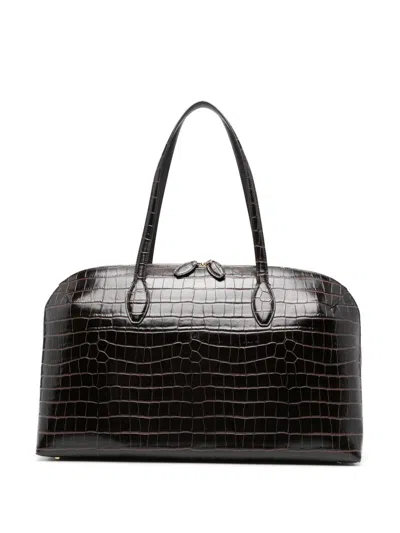 Totême Toteme Pre Leather Tote Bag In Brown