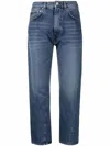 Totême Twisted Seam High-rise Straight-leg Organic-denim Jeans