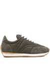 Totême Toteme Sport Suede-trim Sneaker In Green