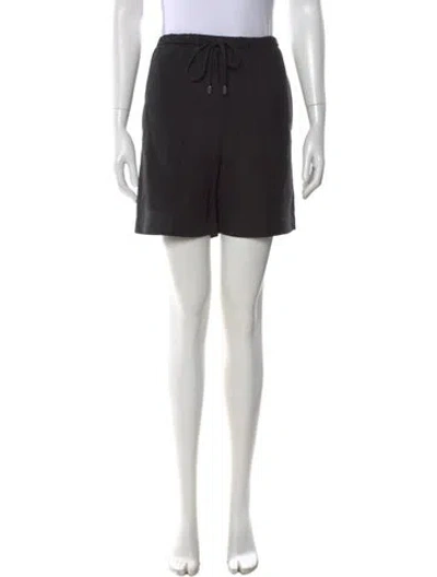 Pre-owned Totême Press Creased Drawstring Shorts Mini Shorts In Black