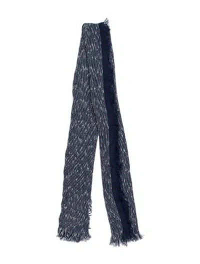 Pre-owned Totême Printed Scarf W/ Tags In Blue