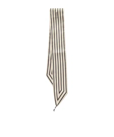 Totême Printed Silk-twill Scarf In Neutral