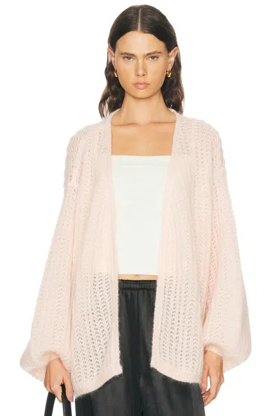 Totême Puffed Cardigan In Pink
