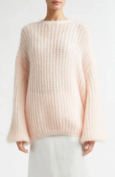 Totême Toteme Puffed Wool & Mohair Open Stitch Sweater In Multi