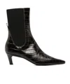 Totême Pull-up Ankle Boots In Black