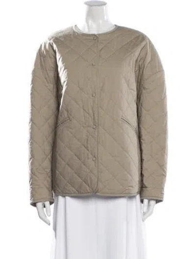 Pre-owned Totême Quiilted Jacket In Neutrals