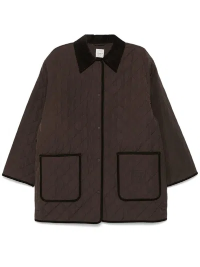 Totême Toteme Quilted Barn Jacket In Brown