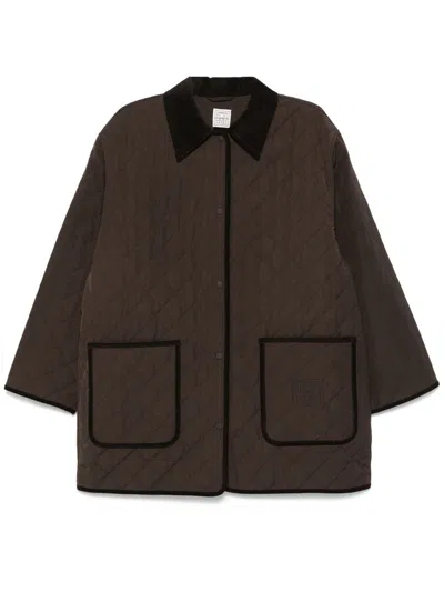 Totême Toteme Quilted Barn Jacket Clothing In Brown