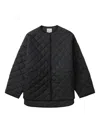 Totême Quilted Button-fastening Jacket In Black