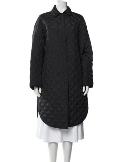 Pre-owned Totême Quilted Cocoon Coat Coat In Black