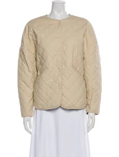 Pre-owned Totême Quilted Cotton Canvas Jacket Jacket In Neutral