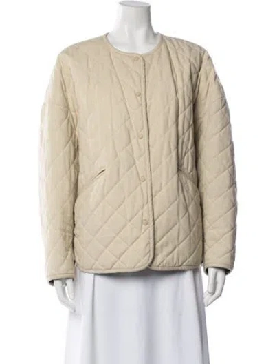 Pre-owned Totême Quilted Cotton Canvas Jacket Jacket In Neutral