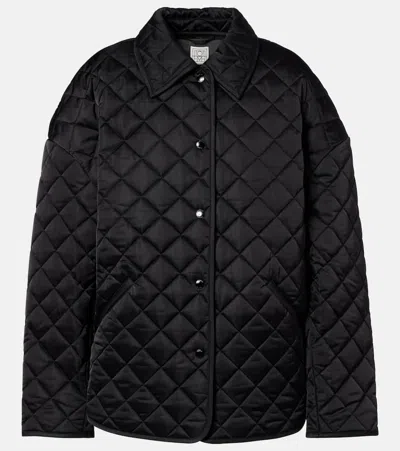 Totême Quilted Jacket In Black