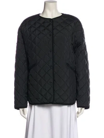Pre-owned Totême Quilted Jacket Jacket In Black