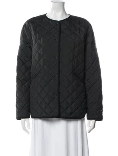 Pre-owned Totême Quilted Jacket Jacket In Black