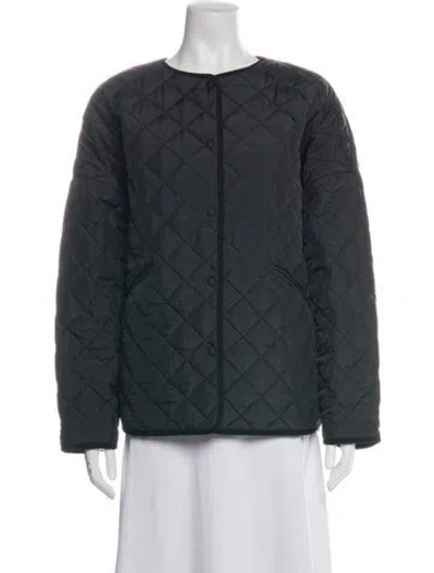 Pre-owned Totême Quilted Jacket Jacket In Blue
