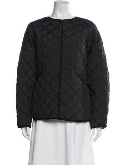 Pre-owned Totême Quilted Jacket Jacket In Gray