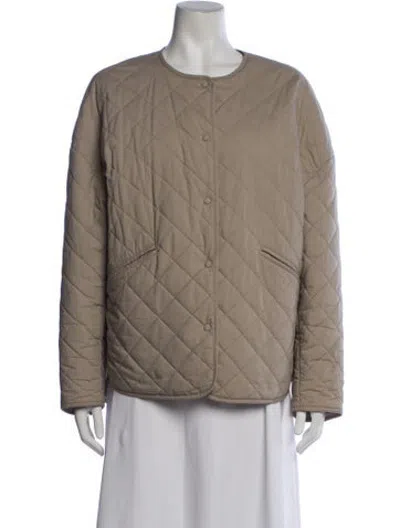 Pre-owned Totême Quilted Jacket Jacket In Neutrals