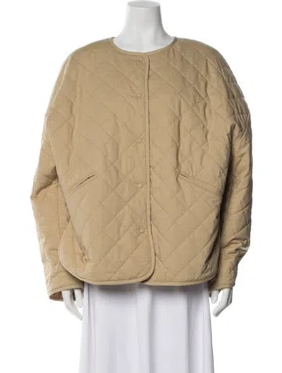 Pre-owned Totême Quilted Jacket In Neutral