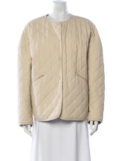 Pre-owned Totême Quilted Jacket In Neutrals