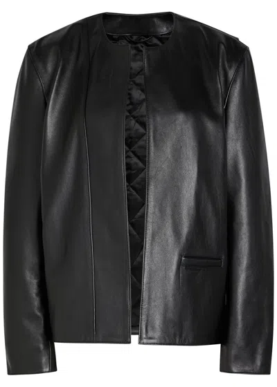 Totême Toteme Quilted Leather Jacket In Black