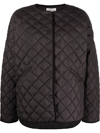 Totême Toteme Quilted Short Jacket In Black