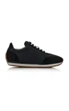 Totême Toteme Flex Quilted Suede Sneakers In Black