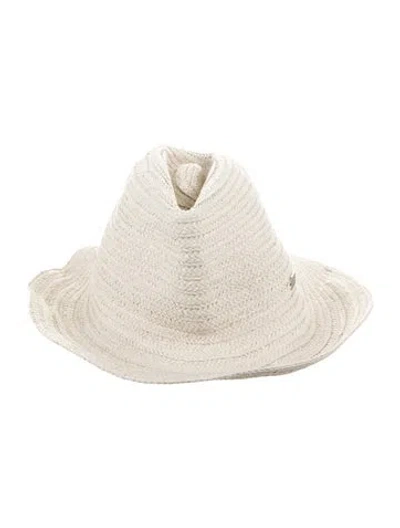 Pre-owned Totême Raffia Bucket Hat In Neutral