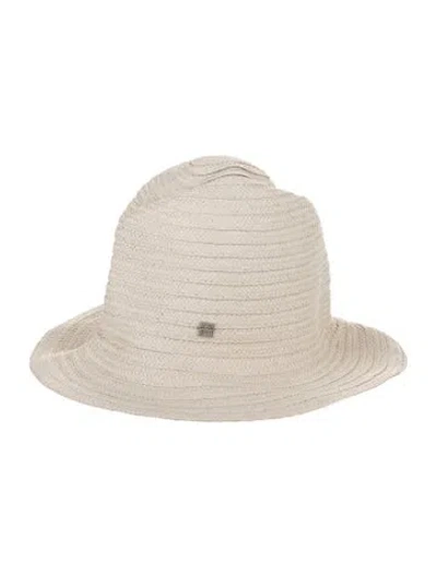 Pre-owned Totême Raffia Bucket Hat In Neutrals