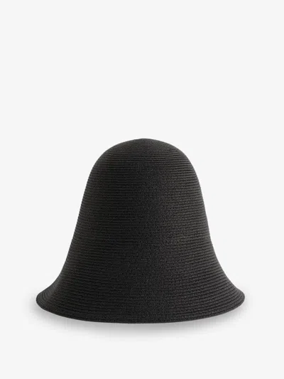 Totême Raffia Hat In Black