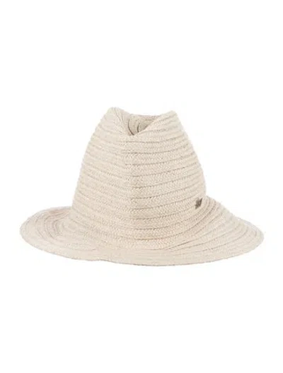 Pre-owned Totême Raffia Sun Hat In Neutral