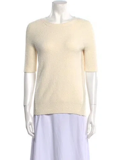 Pre-owned Totême Raglan Scoop Neck Sweater In Neutral