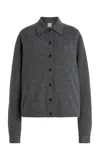 Totême Raglan-sleeve Cashmere Cardigan In Gray