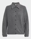 Totême Raglan-sleeve Cashmere Cardigan Dark Grey In Gray