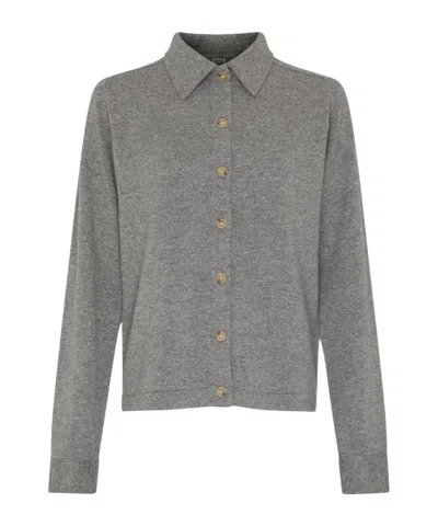 Totême Raglan Sleeve Shirt In Gray