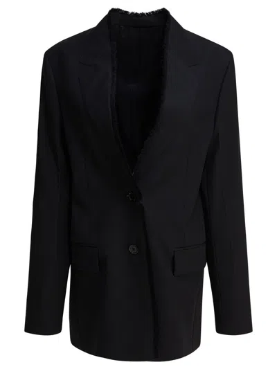 Totême Wool Single-breasted Jacket In Black