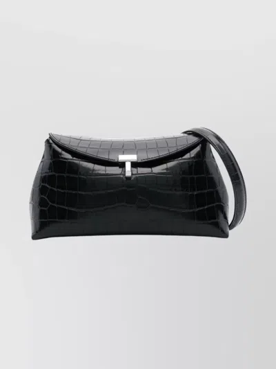 TOTÊME RECTANGULAR LEATHER CLUTCH TOP HANDLE
