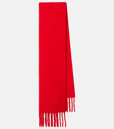 Totême Alpaca-blend Scarf In Red