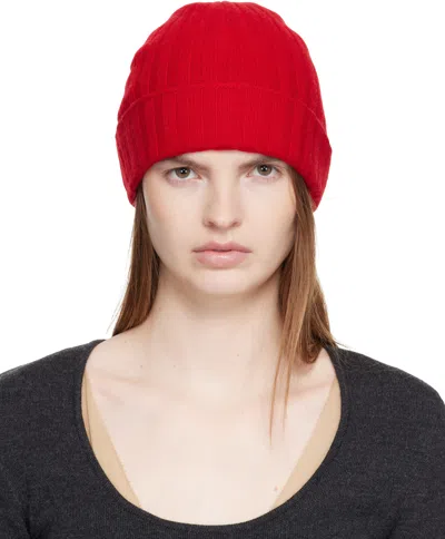 Totême Red Cashmere Beanie