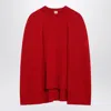 Totême Cashmere Crew Neck Knit Jumper Long Sleeves In Red