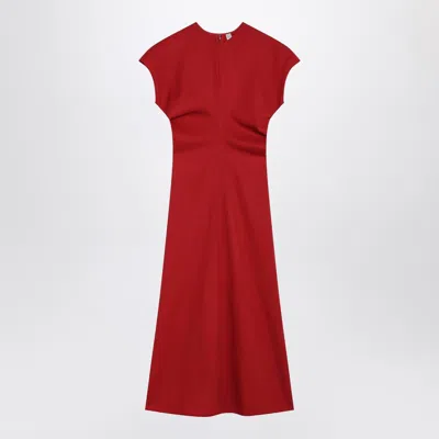 Totême Toteme Red Wool Midi Dress