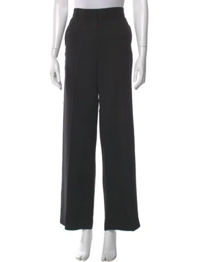 Pre-owned Totême Relaxed Straight Trousers Wide Leg Pants In Black