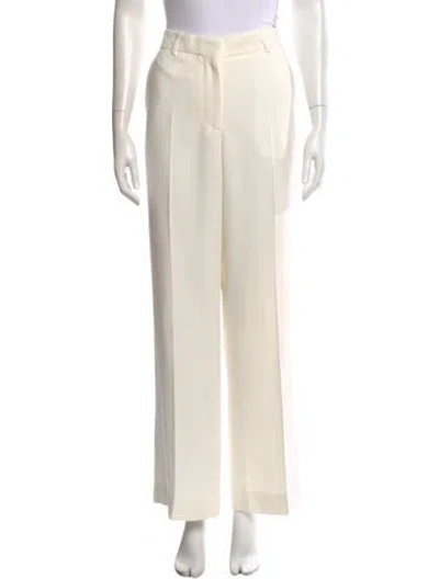 Pre-owned Totême Relaxed Straight Trousers Wide Leg Pants In Neutral