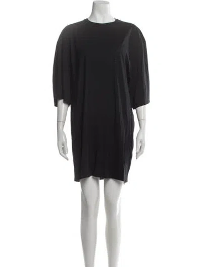 Pre-owned Totême Relaxed Tee Dress Mini Dress In Black