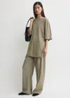 Totême Relaxed Tee Dress Taupe In Brown