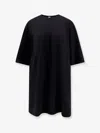 Totême Toteme Women Relaxed Tee Lyocell And Cotton Short Dress In Black
